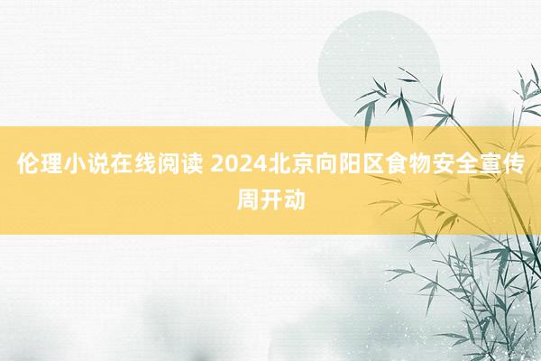 伦理小说在线阅读 2024北京向阳区食物安全宣传周开动