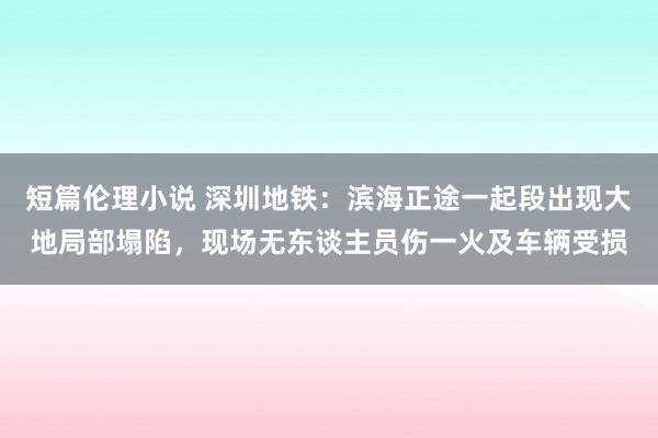 短篇伦理小说 深圳地铁：滨海正途一起段出现大地局部塌陷，现场无东谈主员伤一火及车辆受损