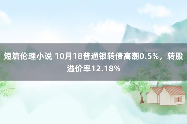 短篇伦理小说 10月18普通银转债高潮0.5%，转股溢价率12.18%