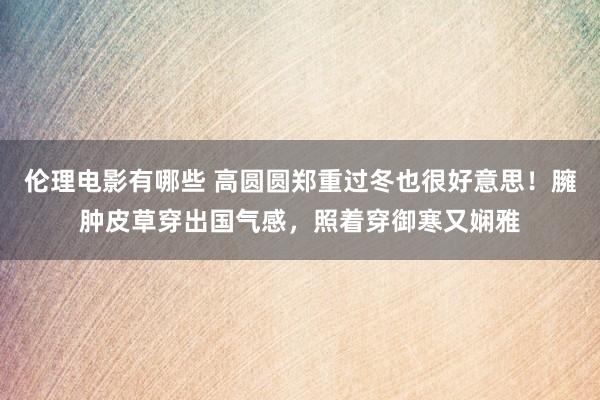 伦理电影有哪些 高圆圆郑重过冬也很好意思！臃肿皮草穿出国气感，照着穿御寒又娴雅