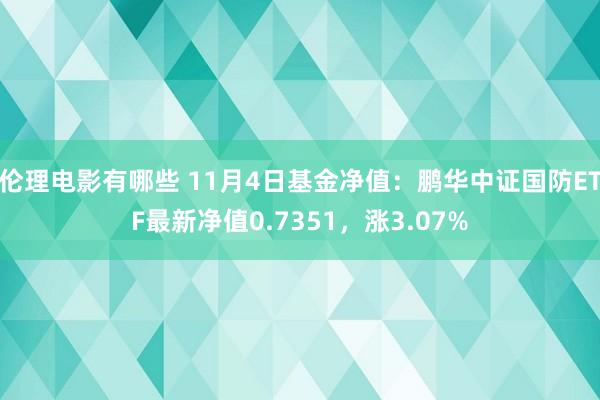 伦理电影有哪些 11月4日基金净值：鹏华中证国防ETF最新净值0.7351，涨3.07%