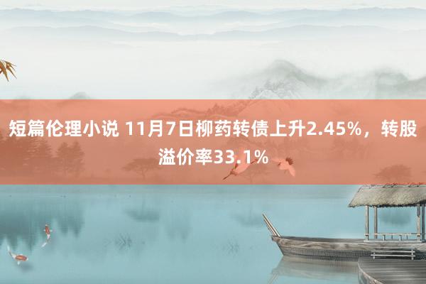 短篇伦理小说 11月7日柳药转债上升2.45%，转股溢价率33.1%