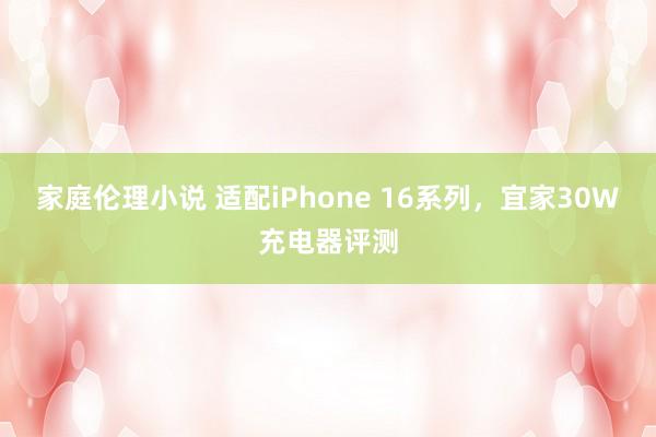 家庭伦理小说 适配iPhone 16系列，宜家30W充电器评测